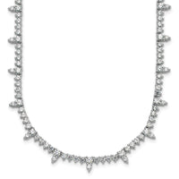 14kw 4ct Lab Grown Diamond VS+ F+ 18in Fashion Tennis Necklace