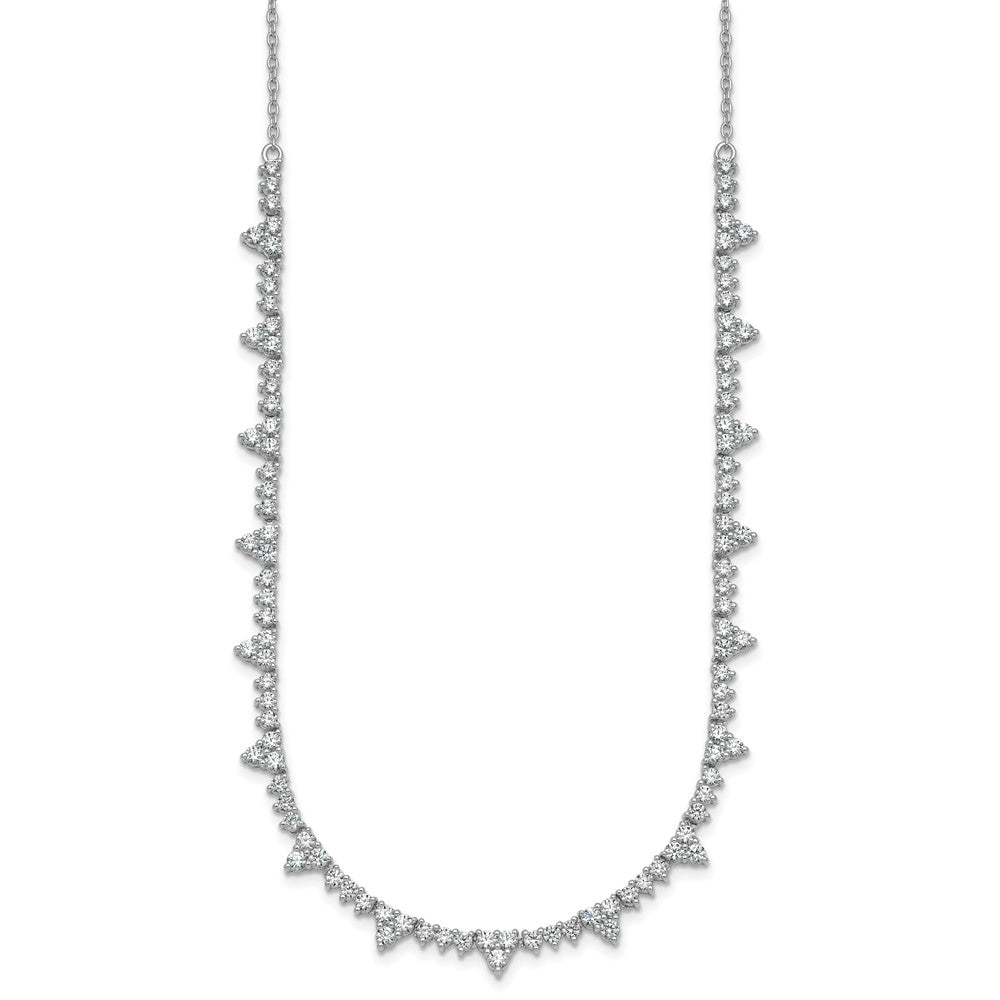 14kw 4ct Lab Grown Diamond VS+ F+ 18in Fashion Tennis Necklace