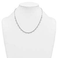 14kw 4ct Lab Grown Diamond VS+ F+ 18in Fashion Tennis Necklace