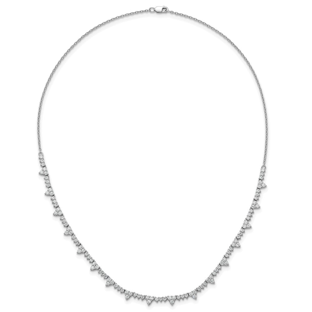 14kw 4ct Lab Grown Diamond VS+ F+ 18in Fashion Tennis Necklace
