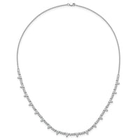 14kw 4ct Lab Grown Diamond VS+ F+ 18in Fashion Tennis Necklace