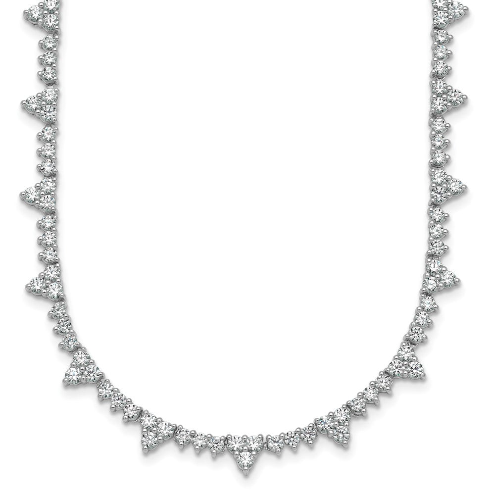 14kw 4ct Lab Grown Diamond VS+ F+ 18in Fashion Tennis Necklace