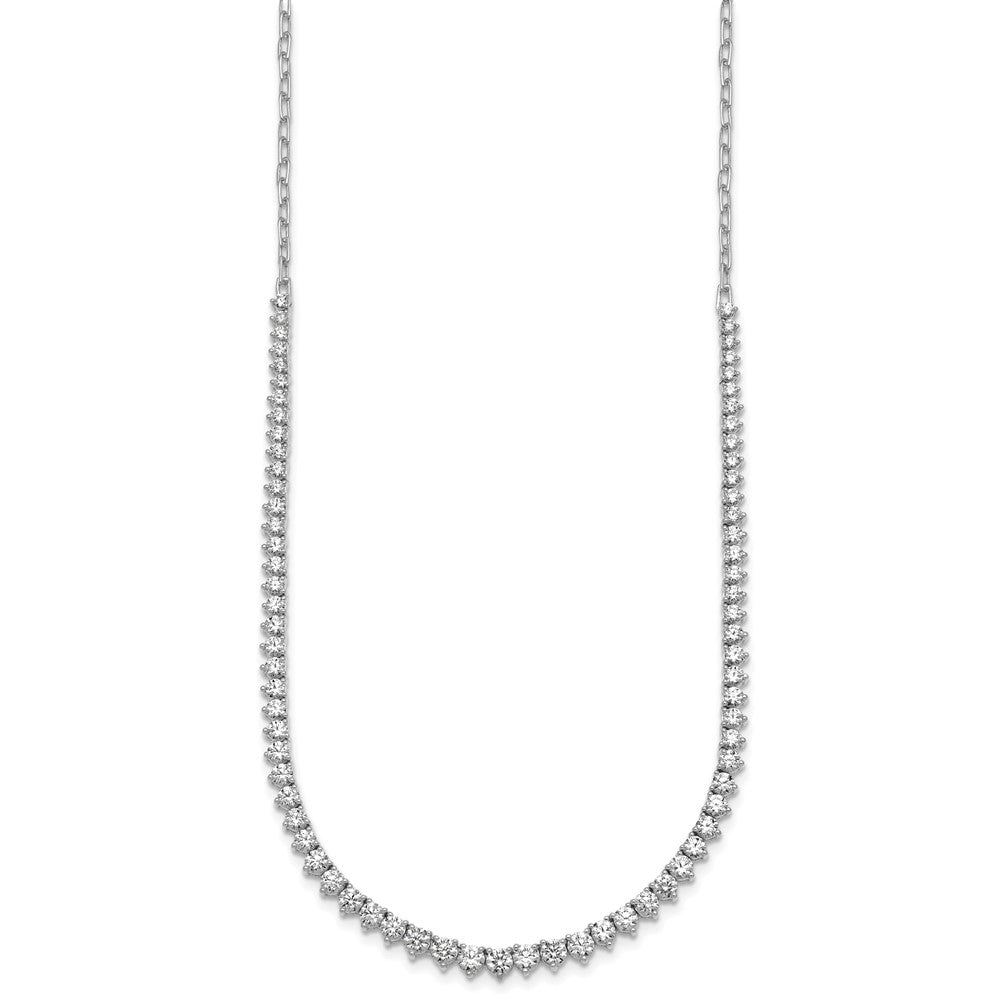 14kw 4ct Lab Grown Diamond VS+ F+ 18in Fashion Tennis Necklace