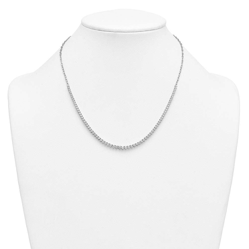 14kw 4ct Lab Grown Diamond VS+ F+ 18in Fashion Tennis Necklace