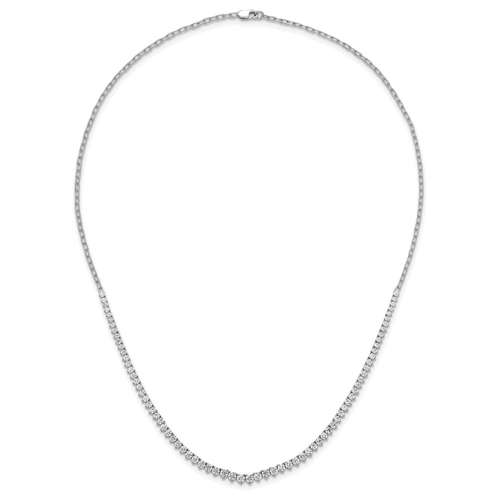 14kw 4ct Lab Grown Diamond VS+ F+ 18in Fashion Tennis Necklace