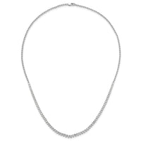 14kw 4ct Lab Grown Diamond VS+ F+ 18in Fashion Tennis Necklace