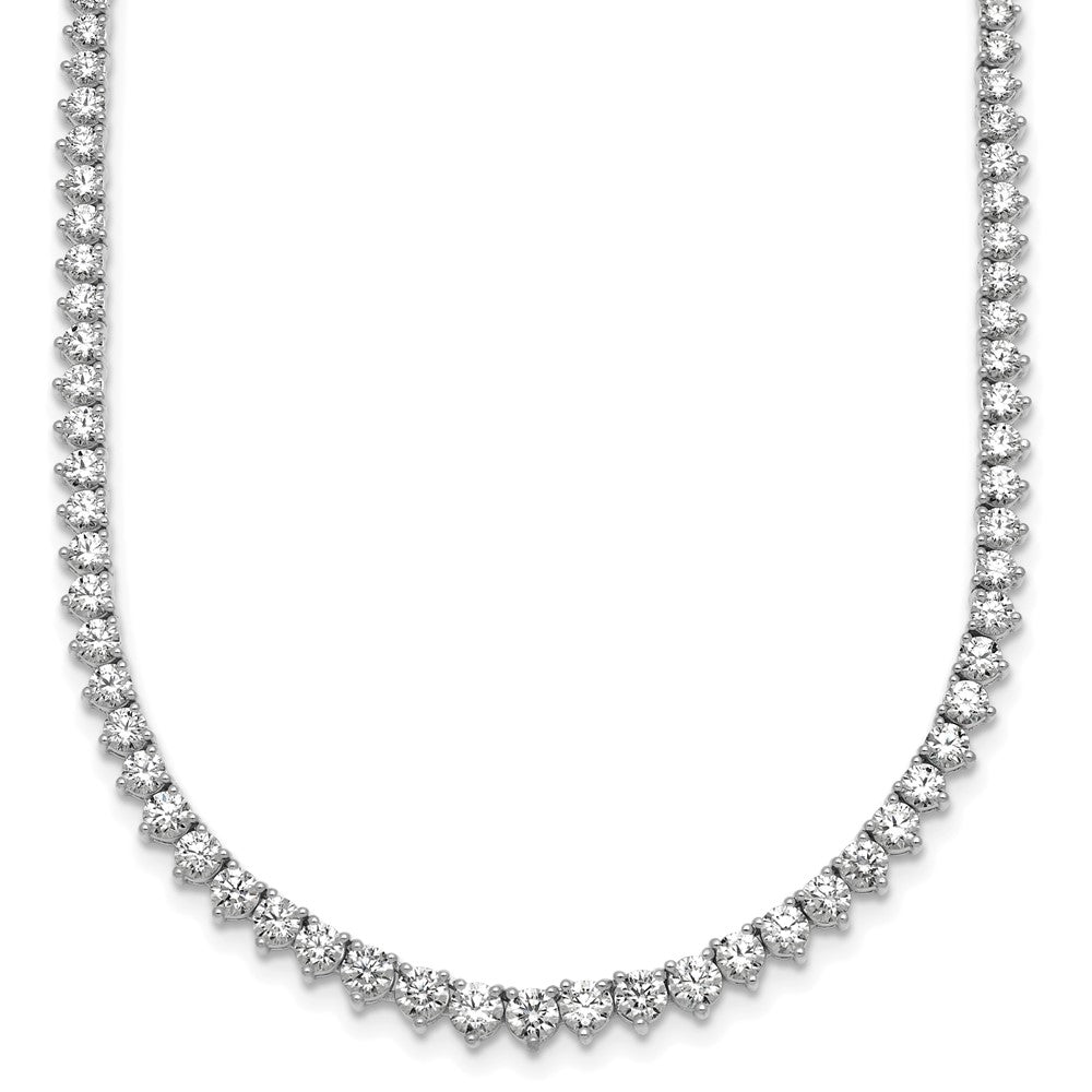 14kw 4ct Lab Grown Diamond VS+ F+ 18in Fashion Tennis Necklace