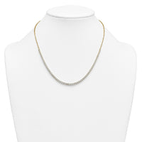 14k 4ct Lab Grown Diamond VS+ F+ 18in Fashion Tennis Necklace