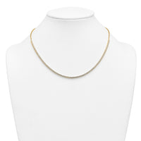 14k 3 1/4ct Lab Grown Diamond VS+ F+ 18in Fashion Tennis Necklace