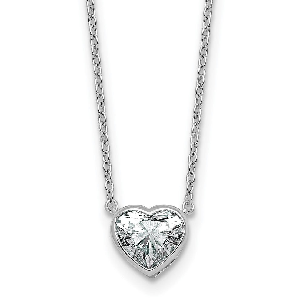 14kw 1ct Heart Bezel Pendant Mounting