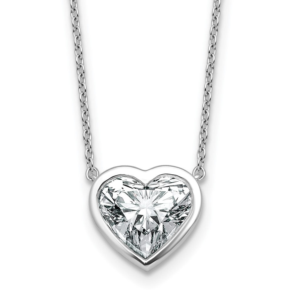 14kw 3ct Heart Bezel Pendant Mounting