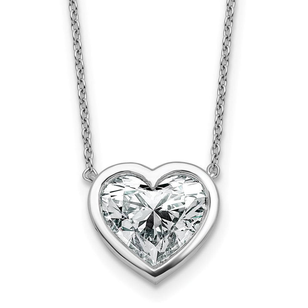 14kw 4ct Heart Bezel Pendant Mounting