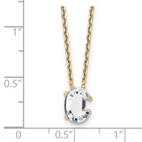 14k 1 3/4ct Lab Grown Dia VS+ F+ Comp Letter C 18in Initial Necklace