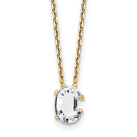 14k 1 3/4ct Lab Grown Dia VS+ F+ Comp Letter C 18in Initial Necklace