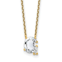 14k 2 1/4ct Lab Grown Dia VS+ F+ Comp Letter G 18in Initial Necklace