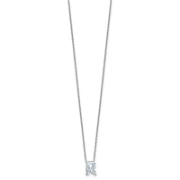 14kw 2 1/3ct Lab Grown Diamond VS+ F+ Comp Letter R 18in Initial Necklace