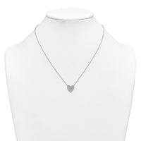 14kw 1/2 ctw Lab Grown Diamond VS+ F+ Heart Cluster Necklace
