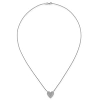 14kw 1/2 ctw Lab Grown Diamond VS+ F+ Heart Cluster Necklace