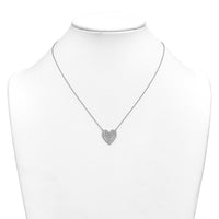 14kw 1 ctw Lab Grown Diamond VS+ F+ Heart Cluster Necklace