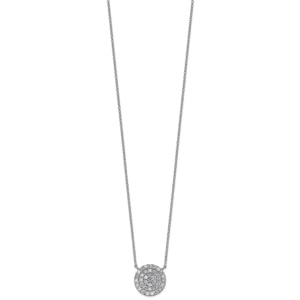 14kw 3/4 ctw Lab Grown Diamond VS+ F+ Heart Cluster Necklace