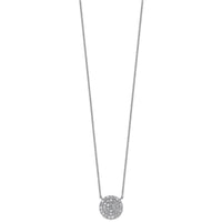 14kw 3/4 ctw Lab Grown Diamond VS+ F+ Heart Cluster Necklace
