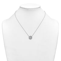 14kw 1 ctw Lab Grown Diamond VS+ F+ Round Cluster Necklace