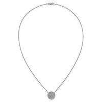 14kw 1 ctw Lab Grown Diamond VS+ F+ Round Cluster Necklace