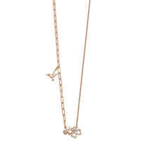 14kr Lab Grown Dia VS+ F+ Clover & Hummingbird Complete Necklace