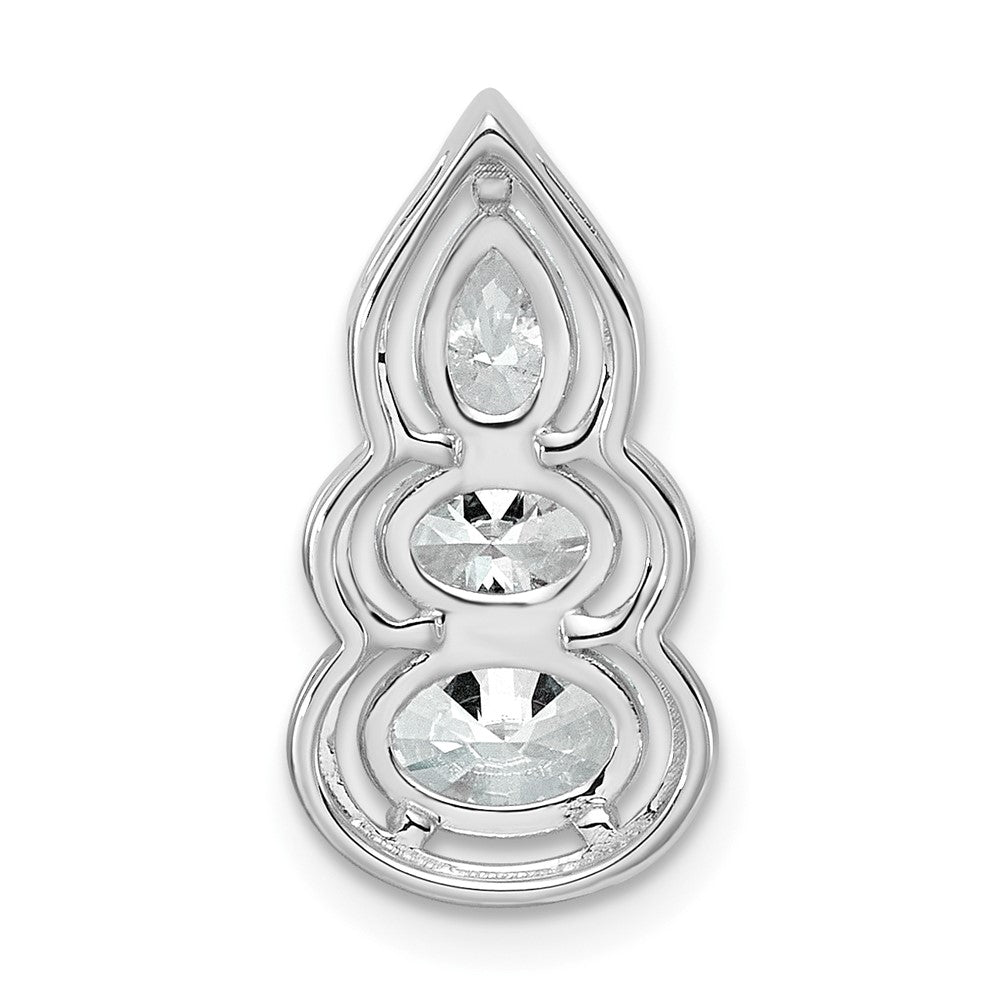 14kw Lab Grown Diamond VS+ F+ 3-stone Fashion Pendant