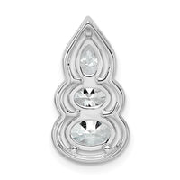 14kw Lab Grown Diamond VS+ F+ 3-stone Fashion Pendant