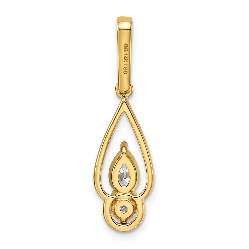 14k Lab Grown Diamond VS+ F+ Fashion Pendant