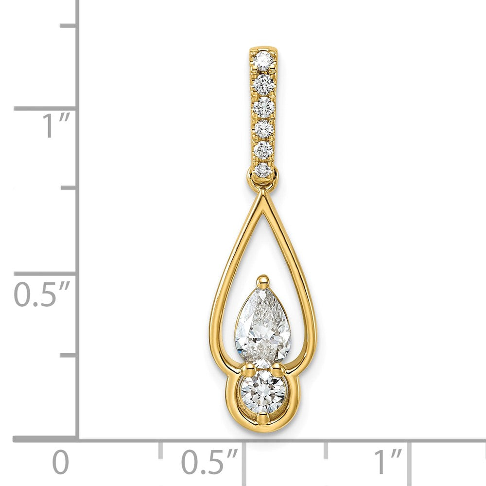 14k Lab Grown Diamond VS+ F+ Fashion Pendant