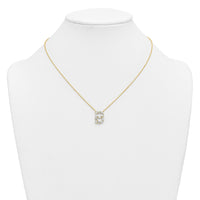 14ky Lab Grown Diamond VS+ F+ Complete Initial B Necklace