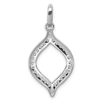 14kw 1/2ct Lab Grown Diamond VS/SI+ G+ Complete Fashion Open Pendant