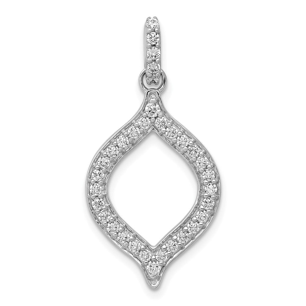 14kw 1/2ct Lab Grown Diamond VS/SI+ G+ Complete Fashion Open Pendant