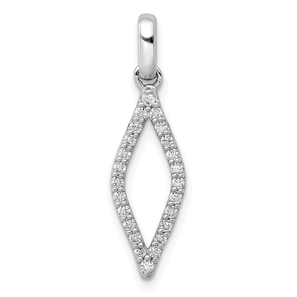 14kw 1/4ct Lab Grown Dia VS/SI+ G+ Comp Fashion Geometric Pendant
