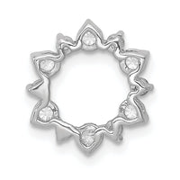 14kw 1/2ct Lab Grown Diamond VS/SI+ G+ Comp Fashion Circle Chain Slide