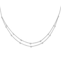 14kw 1/2ct Lab Grown Dia VS/SI+ G+ Comp 16 Station 18in Necklace