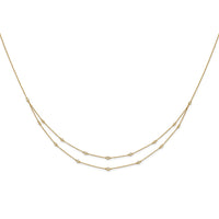 14k 1/2ct Lab Grown Dia VS/SI+ G+ Comp 16 Station 18in Necklace