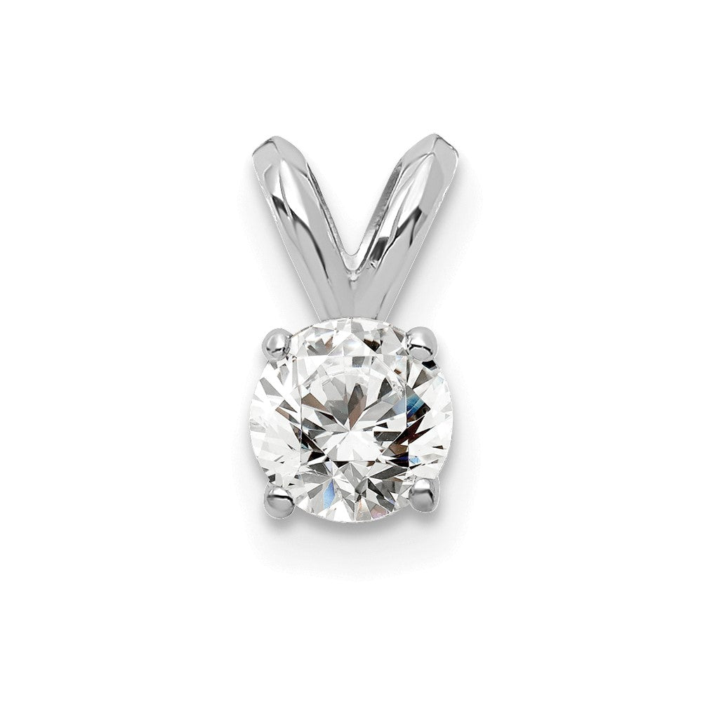 14kw 1/4 ct Cert Lab Grown Dia VS+ F+ 4 Prong Comp Solitaire Pendant