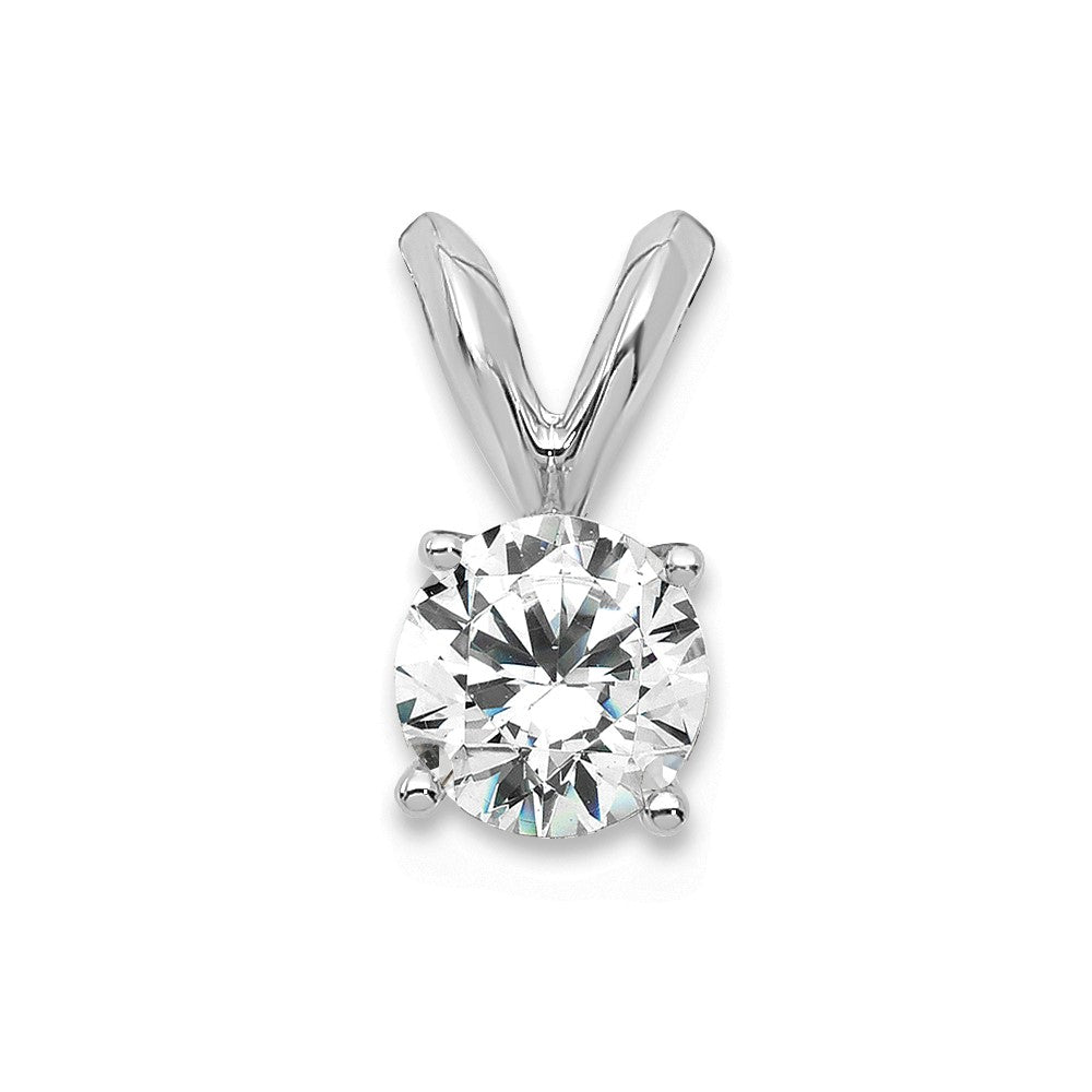 14kw 1/3 ct Lab Grown Dia VS/SI+ G+ Comp 4 Prong Solitaire Pendant
