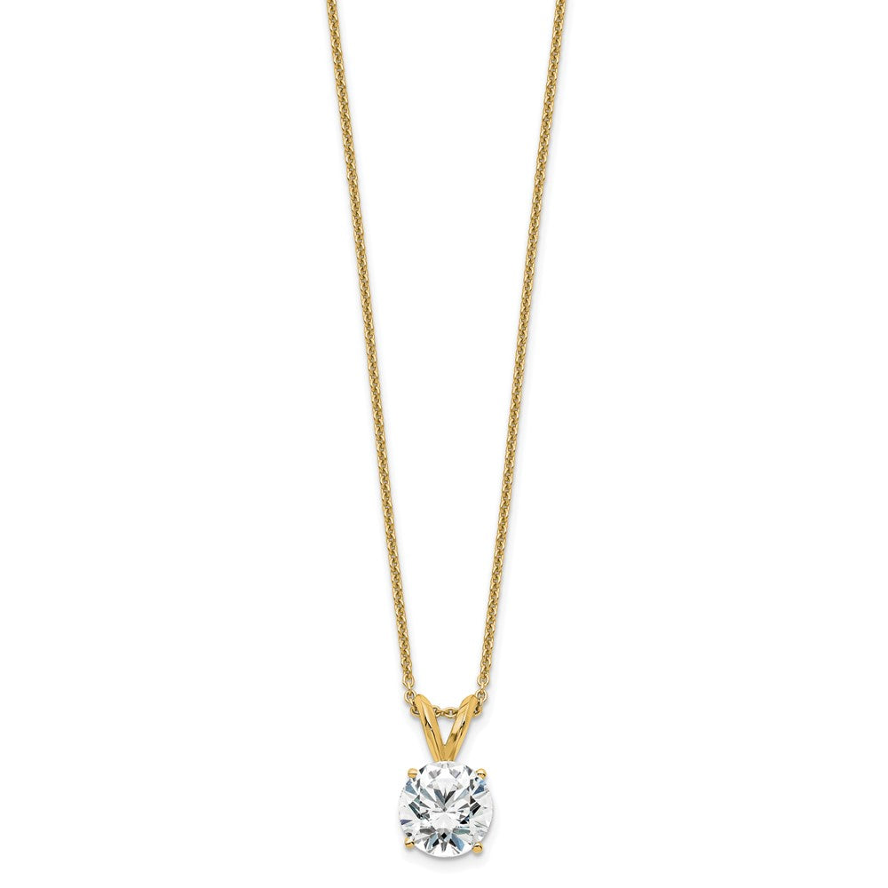 14k 1ct Lab Grown Diamond VS/SI+ G+ Comp 4 Prong 18in Solitaire Necklace