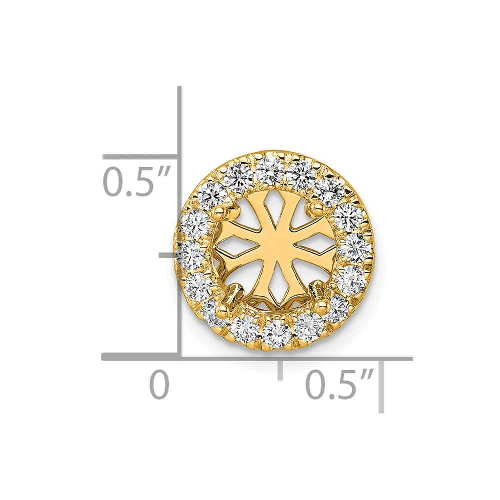 14k 2 1/2 ct Lab Grown Diamond VS/SI+ G+ Complete Halo Chain Slide