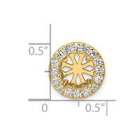 14k 2 1/2 ct Lab Grown Diamond VS/SI+ G+ Complete Halo Chain Slide