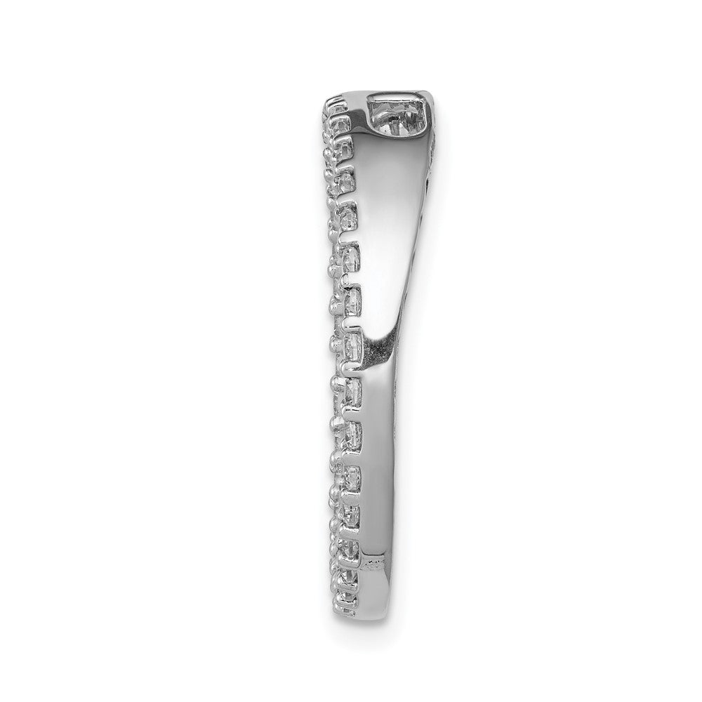 14kw 3/4ct Lab Grown Diamond VS/SI+ G+ Circle Chain Slide Pendant