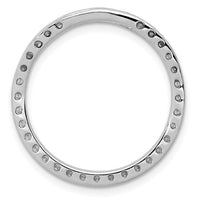 14kw 3/4ct Lab Grown Diamond VS/SI+ G+ Circle Chain Slide Pendant