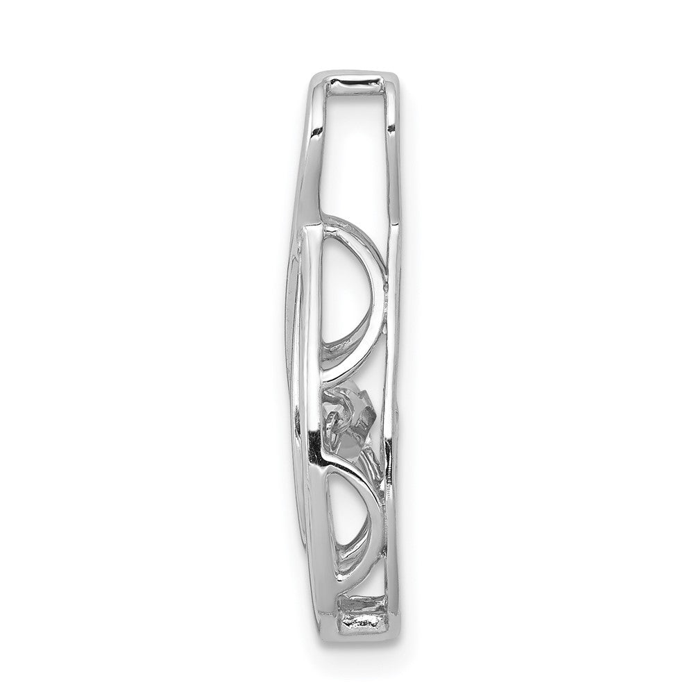14k White Gold 1/4 ct Lab Grown Diamond VS/SI+ G+ Vibrant Infinity Slide