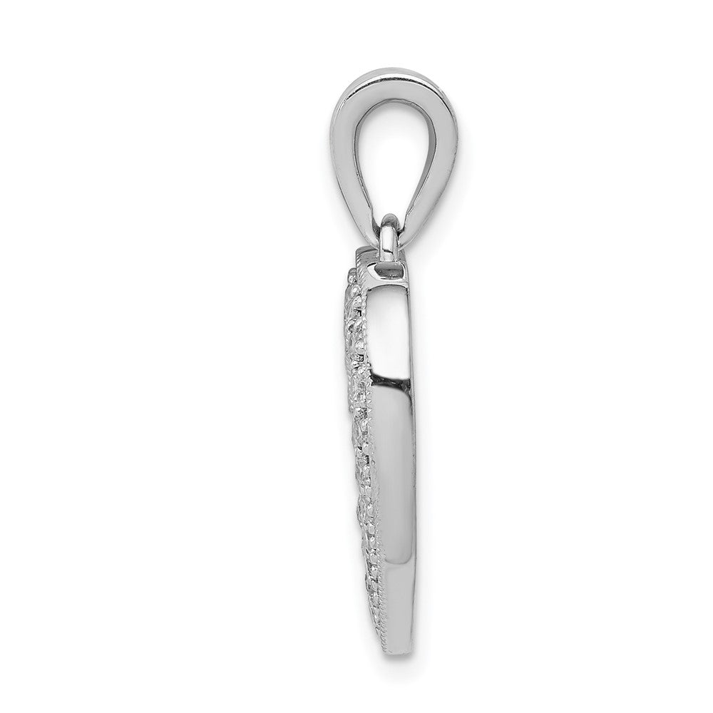 14kw 1/3ct Lab Grown Diamond VS/SI+ G+ Complete Heart Pendant