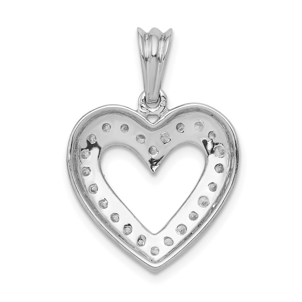 14kw 1/3ct Lab Grown Diamond VS/SI+ G+ Complete Heart Pendant