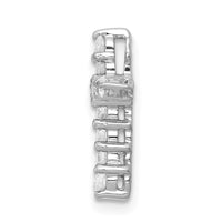 14kw 1/3ct Lab Grown Diamond VS/SI+ G+ Comp Cross Chain Slide Pendant